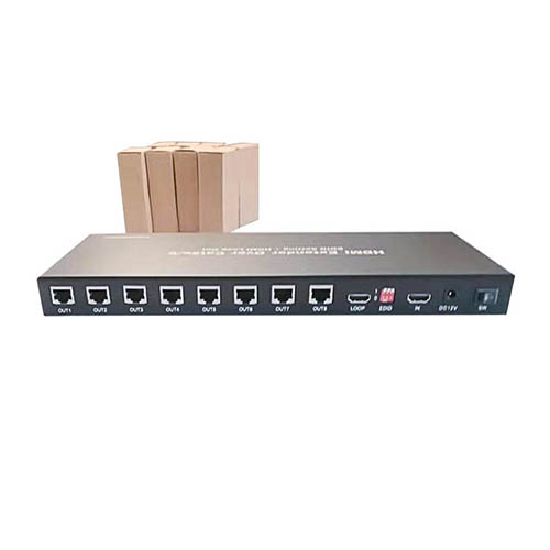 8 Ports HDMI Over Cat5e Cat6 Extender 1 in 8 out Splitter for led display renta