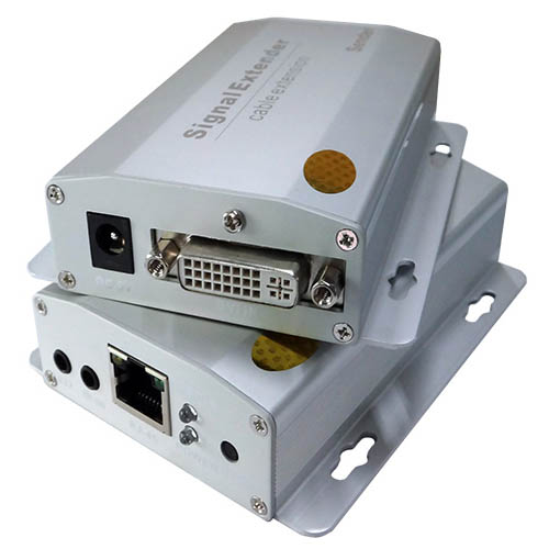 RJ45 High Definition DVI Extender Over Cat5e With POE, Up to 180m @ 1080P