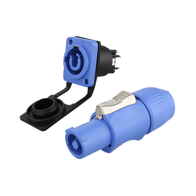 Connector 3 pin M24 waterproof circular panel plug socket  for led display
