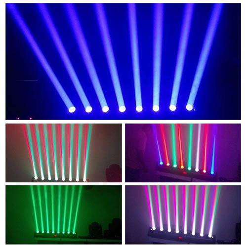 8x10w white or RGBW 4in1 moving head led pixel beam moving bar light