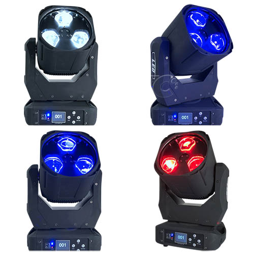 Stage light 3x40w RGBW 4in1 zoom wash mini bee eye led moving head