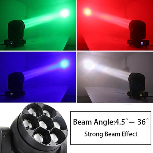 Pixel dj club disco light 7x40w RGBW ZOOM beam wash LED moving head