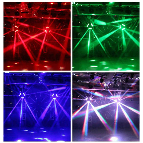DJ bar 9pcs 10w rgbw 4in1 led spider beam moving head light