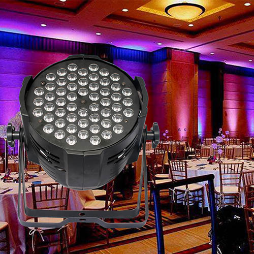 Wedding spotlights uplight wall washer 54x3w rgb 3in1 led par light 