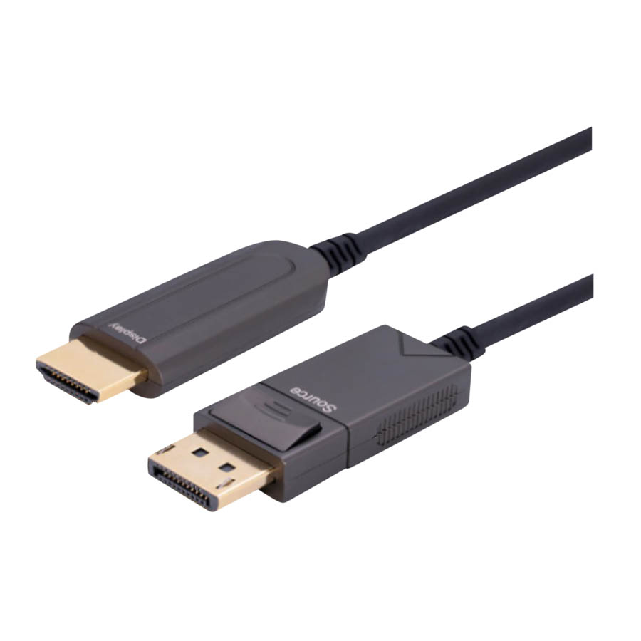 DP-HDMI optoelectronic hybrid cable 4K (A TO A) non threaded